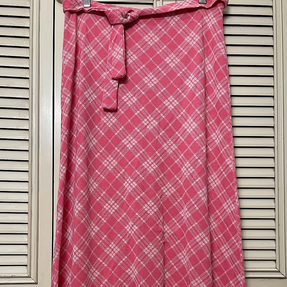 Russ Togs Plaid Maxi Skirt | 70s VINTAGE | Size Small